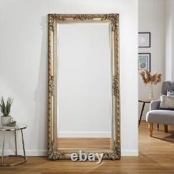 Full Length Leaner Mirror Grand Louis Large Wall Mirror Champagne 180cm x 90cm