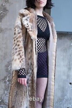Full Length Lynx Fur Coat With a Hood! A True Power Fur