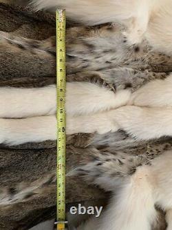 Full Length Lynx and Fox Fur Coat