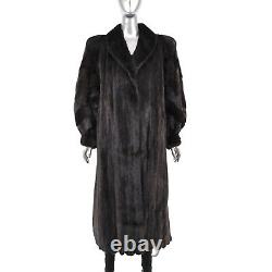 Full Length Mahogany Mink Coat- Size L