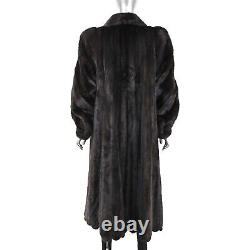 Full Length Mahogany Mink Coat- Size L