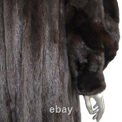 Full Length Mahogany Mink Coat- Size L