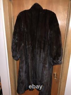 Full Length Mink Coat- Size L Size 14