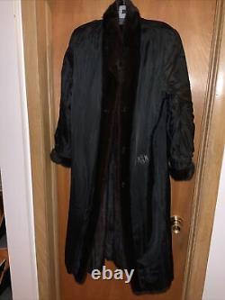 Full Length Mink Coat- Size L Size 14