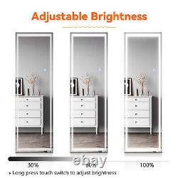 Full Length Mirror Free Standing With LED Light Large Bedroom Furniture 50×160cm