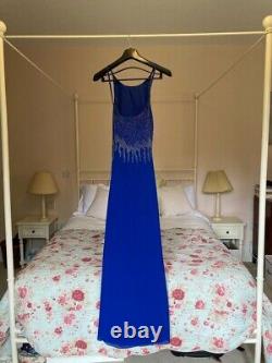 Full Length Royal Blue Papillion Ball Dress, Size L