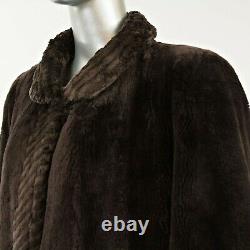 Full Length Sheared Beaver Coat- Size L (Vintage Furs)