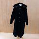 Full Length Coat Real Suede Leather With Detachable Hood Fully Lined Size Large