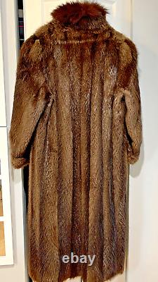 Full length beaver fur coat