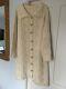 Full Length Coat Hand Knitted Wool Full Cable Raglan Sleeve Mint Cond. Large