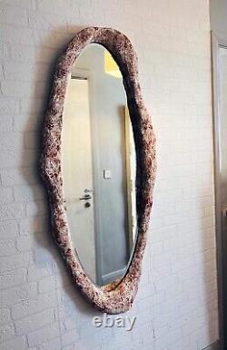 Full length mirror Oval Wall Mirror bevelled edge handmade frame large mirror