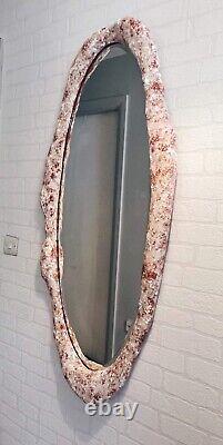 Full length mirror Oval Wall Mirror bevelled edge handmade frame large mirror