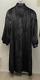Glamourous Full Length Ranch Mink Fur Coat Size Large 12 14 Vg Cond Almost Black