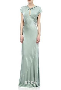 Ghost Hollywood Wendy Dusty Green Dress Size L RRP £225 RE077 DD 18