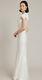 Ghost London Ivory Satin Ava Maxi Dress Wedding Sz L New Rrp £225