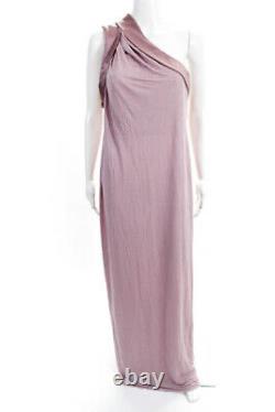 Gianni Versace Womens One Shoulder Full Length Gown Pink Size Italian 44
