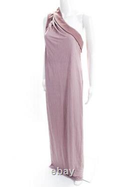 Gianni Versace Womens One Shoulder Full Length Gown Pink Size Italian 44