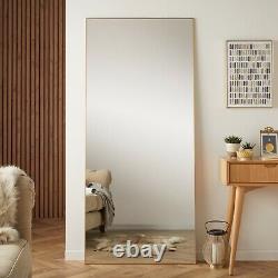 Gold Full Length Mirror Large Metal Frame Wall Dressing UK H 180cm x W 80cm