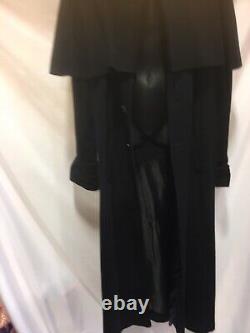Gothic Victorian Full length Coat / Cloak wool