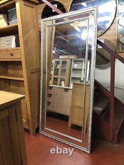 HALF PRICE New Marlebone Full Length Silver Leaner Mirror BELFAST COLLECTION