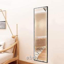 HORLIMER Full Length Wall Mirror with Black Frame, 122x35cm(14x48 inches) Large