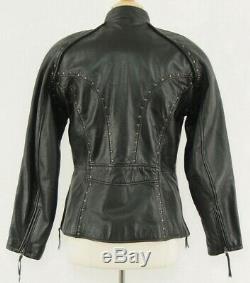 Harley-Davidson LARGE SAVANNAH Leather Jacket 98106-95VW Studs Zips & Snaps