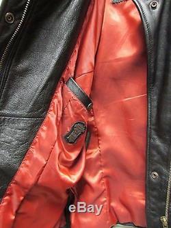 Harley-Davidson LARGE SAVANNAH Leather Jacket 98106-95VW Studs Zips & Snaps