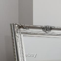 Highbury Extra Large Silver Full Length floor Wall hung Ornate Mirror 172 x 84cm