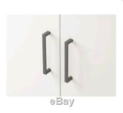 Ikea DOMBAS Large Size 3 Door Wardrobe, White, 140x181cm, Adjustable Shelves Hinges