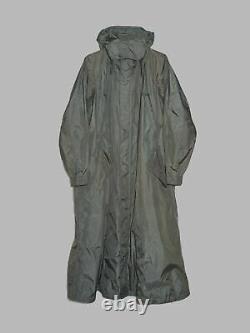 Issey Miyake khaki polyester full length multi pocket parachute coat 3 L M