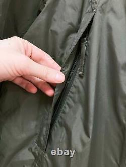 Issey Miyake khaki polyester full length multi pocket parachute coat 3 L M