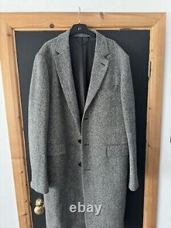 JAEGER Grey Donegal Tweed Moon Full Length Coat New Without Tags