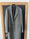 Jaeger Grey Donegal Tweed Moon Full Length Coat New Without Tags