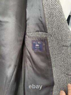 JAEGER Grey Donegal Tweed Moon Full Length Coat New Without Tags