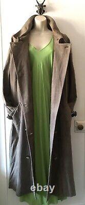 JANE NORRIS of Somerset British Designer Full Length Suede Coat. Never Worn