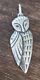 James Avery Retired Large Owl Pendant Sterling Silver Right At 2 Full Length