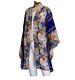 Johnny Was Size 3x Blati Printed Full Length Kimono Blue Floral