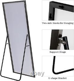 KIAYACI Full Length Floor Mirror with Stand 47x16 Large Wall Mounted Full Body