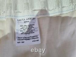 LAURA ASHLEY AWNING STRIPE CAMOMILE Excond Curtains 87 X 87 Full Length Large