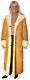 Ladies Full Length Hooded Shearling Coat, Size Large