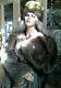 Ladies Full Length Silver Tip Genuine Fur Raccoon Coat. Size L. Full Pelts