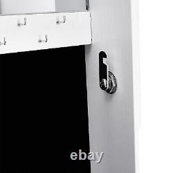 Large 360° Swivel Jewellery Cabinet Standing Jewelry Armoire Full Length Mirror