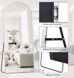 Large 71x30 Arched Full Length Mirror Mirror Full Length 71L x 30W White