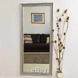 Large Antique Design Full Length Silver Wall Mirror 5ft3 x 2ft5 160cm x 73cm New