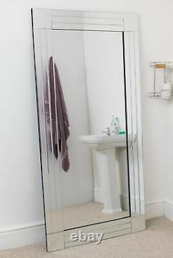 Large Bathroom Full length long Venetian Wall Mirror 5Ft9 X 2Ft9 174cm X 85cm