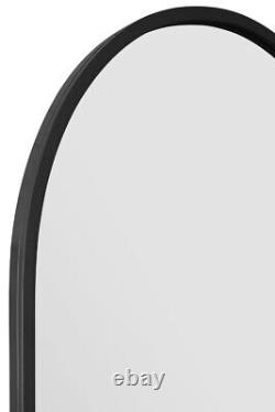 Large Black Framed Arched Leaner-Wall Mirror 71 X 35 180 x 90cm MirrorOutlet