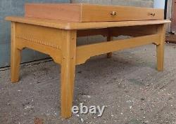 Large Chunky Coffee Table with Single Full Length Drawer