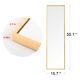 Large Floor Mirror With Aluminum Alloy Frame Free Standing Full Length 140x40cm