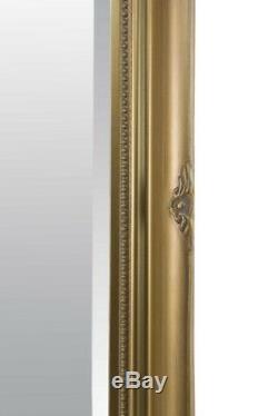 Large Full Length Classic Ornate Styled Gold Mirror 5Ft7 X 2Ft7 170cm X 79cm