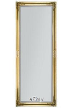 Large Full Length Classic Ornate Styled Gold Mirror 6ft X 2ft4 180cm X 70cm